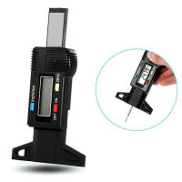 LCD display digital tread depth gauge high accuracy tire thread tester