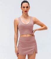 Women Tennis Vest And Skirt Set Summer Sports Golf Badminton Volleyball Running Workout Dance Fitness High Waist Skorts Suits