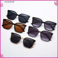 XUESHE การปั่นจักรยาน แว่นกันแดดโอเวอร์ไซส์ การป้องกัน UV400 สี่เหลี่ยมสี่เหลี่ยม แว่นตาสำหรับแว่นตา แฟชั่นสำหรับผู้หญิง เฉดสีดำตาแมว สำหรับผู้หญิงและผู้ชาย