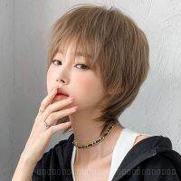 [0727]YWQJ-JF Wig Womens Short Hair Fashion Neutral Wolf Tail Full Top Head Cover Age-Reducing Handsome Men and Women Hair Cover JFOP tg