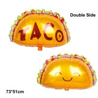 Mexican Party Balloons Decorations Supplies Party TACO BOUT LOVE Party Fiesta Cactus Helium Foil Balloons TacoTwosday