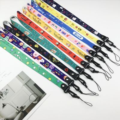 hot！【DT】✓  8pcs Cartoon Neck Staff ID Name Badges Holder Cellphone Lanyard Doctor Pass Bus Card Sleeve Rope