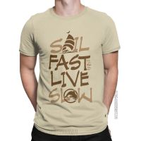 Nautical Sail Fast Vertical Mens T Shirts Fishing Casual Tees Classic Crewneck T-shirts 100% Cotton Birthday Clothes XS-6XL