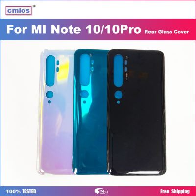 New Cover For Xiaomi Mi Note 10 / Note 10 Pro Back Battery Cover Redmi Rear Housing Door Glass Panel Case Replacement Parts