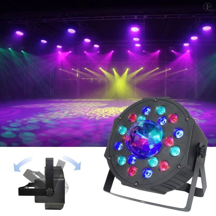 ไฟเทค-ไฟหลากสี-ไฟงานเลี้ยง-colorful-par-light-ไฟพาร์led-par-led-18led-ไฟพาร์-กระพริบตามจังหวะ-disco-light-18-rgb