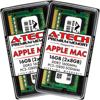 A-Tech 16GB (2x8GB) RAM for Apple MacBook Pro (Mid 2012), iMac (Late 2012, Early/Late 2013, Late 2014, Mid 2015), Mac Mini (Late 2012) | DDR3 1600MHz PC3-12800 2Rx8 204-Pin SODIMM Memory Upgrade Kit 16 GB