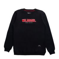 CODLiang Te Nsa Ind Crewneck Sweater Wildsoul Embroidery Black Men Women Oversize