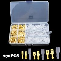 [HOT] 270/135/120pcs 2.8/4.8/6.3mm Crimp Terminals Insulated Seal Electrical Wire Connectors Crimp Terminal Connector Assortment Kit