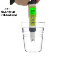 3 in 1 EZ9902 EC Meter Water Quality Tester PH EC TEMP Meters Replace Probe Purity Measure Tool Acidity Testers For Pool