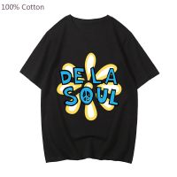 Mens Large T-shirt De La Soul Printed Cute Anime Tshirts Manga Tshirt Cotton Aesthetic Teeshirt High Street Menwomen