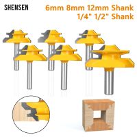 1Pc 45 °ดีกรีล็อค Miter Router Bit เครื่องตัดมิลลิ่งสําหรับงานไม้สําหรับเครื่องมือไม้