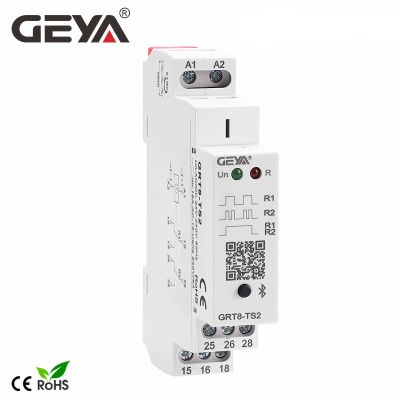 Free Shipping GEYA GRT8-TS Bluetooth Time Control Relay AC/DC24V-240V Power on off WirelessTimer Switch 16A Mobile Control APP