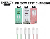 สายเคเบิ้ล  Fast Charging PD20W Type C to 8Pin WC01 หลากสีสัน ของแท้ ยี่ห้อ Energy