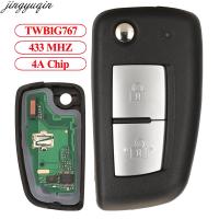 FKAM Jingyuqin Remote Car Key Alarm 433MHZ ชิป4A สำหรับ Nissan Qashqai Micra Pulsar X-Trail 2012-2021 TWB1G767 23ปุ่มเปลี่ยน Lamci