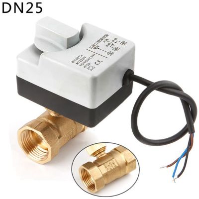 Ac220V 2 Way 3 Wires Motorized Ball Valve Electric Actuator With Manual Switch H9TH