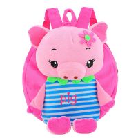 【Hot Sale】 Childrens schoolbag 2020 new cartoon kindergarten backpack cute piggy for men and women can be wholesaled by manufacturers