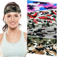 8 Pack Camo Sweat Bands Headbands Non Slip Wicking Lightweight Breatheable Durable Head Band for Workout Running Cross Training