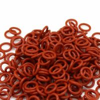 1.5mm Thickness Silicon Rubber O-ring Sealing 5-28mm OD Red Heat Resistance O Ring Seals Gaskets Bearings Seals