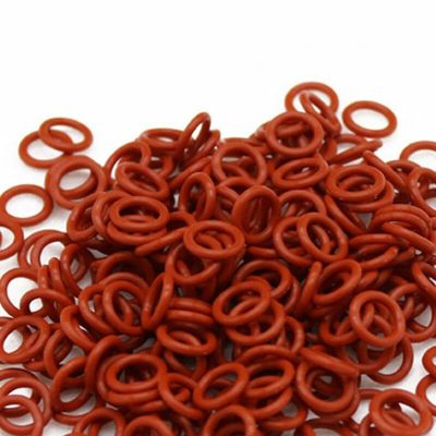 1.5mm Thickness Silicon Rubber O-ring Sealing 5-28mm OD Red Heat Resistance O Ring Seals Gaskets Bearings Seals