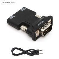 taoranbupxz HDMI FEMALE TO VGA MALE Converter พร้อมด้วย Audio ADAPTER Support 1080P SIGNAL OUTPUT