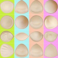 1 (2 pieces) Womens Sponge Swimsuit Breast Push Up Chest Enhancers Foam Inserts