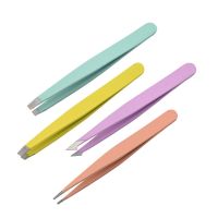 【cw】 1PC Hair Removal Clip Eyebrow Colors Slanted Harmless Makeup Tools