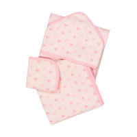 ผ้าเช็ดตัวเด็ก mothercare pink towel bale - 3 pack RA363