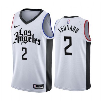 Ready Stock Hot Authentic Sports Jersey Los Angeles Clippers 2 Kawhi Leonard 2019-20 White Jersey - City Edition