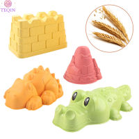 TEQIN 4pcs Creative Castle Sand Clay Mold Dinosaur Animal Beach Sand Toy Interactive Funny Game Beach Toys For Children