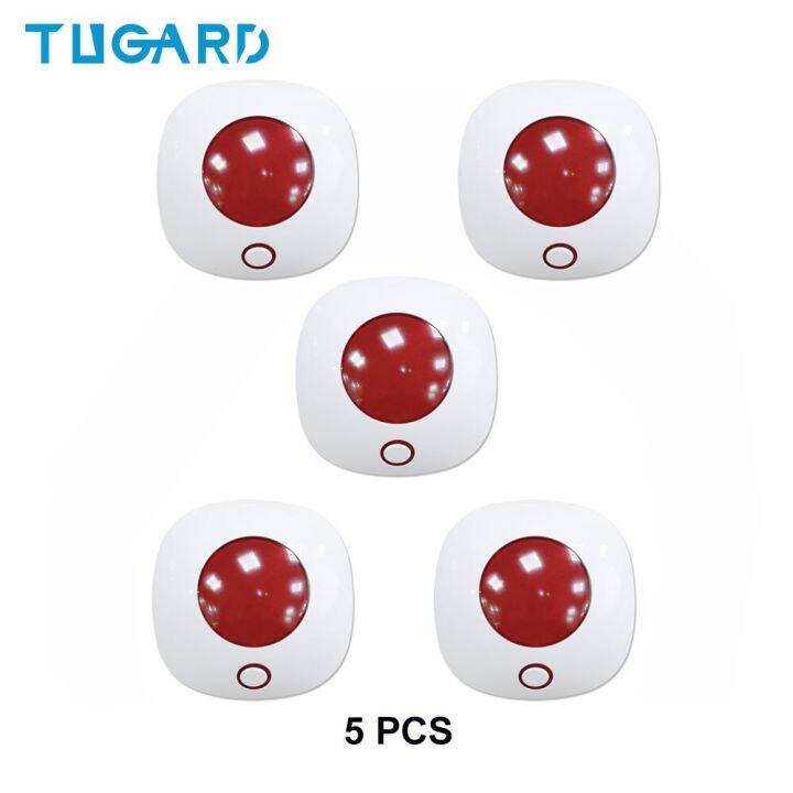 TUGARD SN10 433Mhz Wireless Siren Alarm Mini Horn 110Db Light Flash