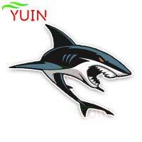 【CC】 Interesting Sharks Cartoon Colored Car Sticker Accessories Decal 14x11cm