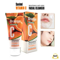 S-12075 Sasimi Vitamin C Facial Cleanser โฟมล้างหน้า สูตรอ่อนโยน ลดริ้วรอย ช่วยให้ผิวกระจ่างใส เผยผิวอ่อนเยาว์ แลดูหน้าเด็ก ลง??