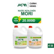 NƯỚC RỬA CHÉN HƯƠNG SẢ CHANH - QUẾ CAN 4 LÍT - NGUYÊN LIỆU HỮU CƠ