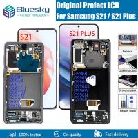 สำหรับ Samsung Galaxy S21 Lcd G991 G990F /Ds พร้อมกรอบจอแสดงผลหน้าจอสัมผัส Digitizer สำหรับ Samsung S21 Plus G996 LCD G9960 G996F LCD