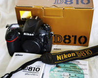 Nikon D810 36.3MP Professional DSLR Camera - ตัวกล้อง Black Body, Dual card slots, Full Frame Digital SLR CMOS FX-Format