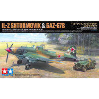 Tamiya 25212คงประกอบรุ่น148ขนาดสำหรับโซเวียต Il 2สีดำตาย GAZ-67B รถจี๊ปโมเดล