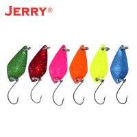 【hot】♘ Jerry 6pcs 2.5g/3.5g/5g Casting Pesca UV Color Area Trout Bait Fishing Metal Lures Baubles Wholesale