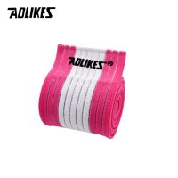 AOLIKES 1ชิ้น40-180เซนติเมตรยืดหยุ่นสายรัดกีฬาหนุนหัวเข่ารัดสนับเข่ารัดข้อศอกข้อเท้าข้อมือแผ่นรองรับการเคลื่อนไหวปลอกขาหนังลูกวัว