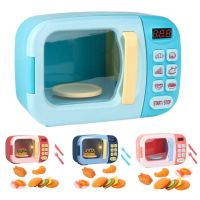 Microwave Oven Simulation Model Kitchen Educational Toy Timing Dollhouse Interactive Pretend Play Cutting Role Girls Kid Toys