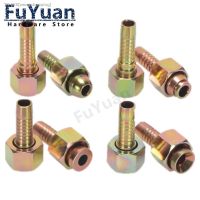 ◘▨ 1pcs Withhold Type Tubing High Pressure Hydraulic Fitting Metric M12-M36 to Pipe 6mm-19mm Barbed Tube Joint Connector