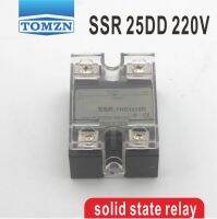 แรงดันไฟฟ้าควบคุม SSR 25DD 3 ~ เอาต์พุต32VDC 5 ~ 220VDC DC โซลิดสเตตรีเลย์โซลิดสเตตเฟสเดียว25A YHD2225D