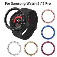 แหวนฝาโลหะสำหรับ Samsung Galaxy Watch 5 Pro 45Mm ขนาดวงกลมสำหรับ Watch5 40 44โลหะแหวนป้องกัน Watchcase ชิ้นส่วน