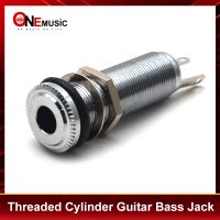 【Moon Musical】10ชิ้น/ล็อต Gold/chrome/black Threaded Cylinder Output Input Guitar Bass Jack Plug Socket 1/4 Quot; 6.35Mm Pickup Output Jack