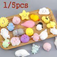 【Xmas】ของเล่น ของเล่นเด็ก 5 pcs random Squishy Squeeze Mochi Cat ของเล่นบีบอัด ต่อต้านความวิตกกังวล Kawaii Animals Set