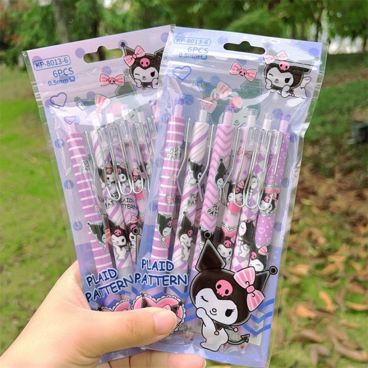 pen-new-anime-neutral-pen-kawaii-mymelody-kuromi-pachacco-student-cartoon-hook-press-pen-childrens-stationery-gift