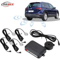 4 Sensors Car Parktronic PDC Parking Distance Control Kit Radar Recul Sound Reversing Monitor System Auto Accessories Electronic Alarm Systems  Access