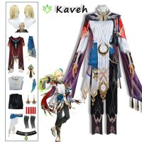 Kaveh Cosplay Genshin Impact Costume Battle Uniform Men Wig Halloween Party Sumeru Anemo Comic Con Anime Game