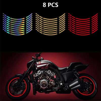 12" 15" 17" 18" Inch Motor Rim Stripe Arrow Vinyl Sticker Motorcycle Wheel Stickers and Decals Wall Stickers Decals