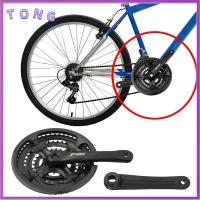 TONG จักรยานเสือภูเขา 24-42T 28-48T ค่ะ อะไหล่จักรยาน โซ่ชุด Crankset ชุดข้อเหวี่ยงเหล็ก ข้อเหวี่ยงจักรยาน