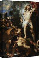 ภาพวาดของการคืนชีพของ Christ Centre Panel โดยปีเตอร์ Rubens Paul ใน C 1611-12สไตล์บาร็อคพระเยซูศิลปะผ้าใบบ้าน24X36นิ้ว